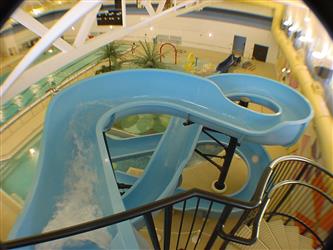 Top of water slide