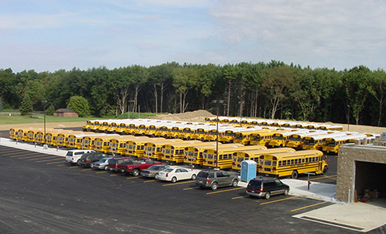 Overview pic of HCS bus lot
